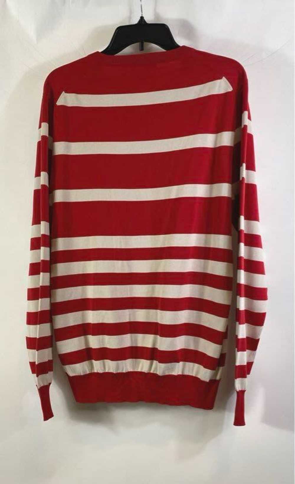 Burberry London Red Striped Long Sleeve - Size X … - image 2