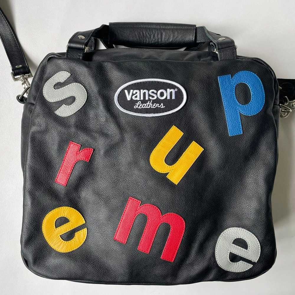 Supreme × Vanson Leathers S/S 20 ‘Letters’ Black … - image 2