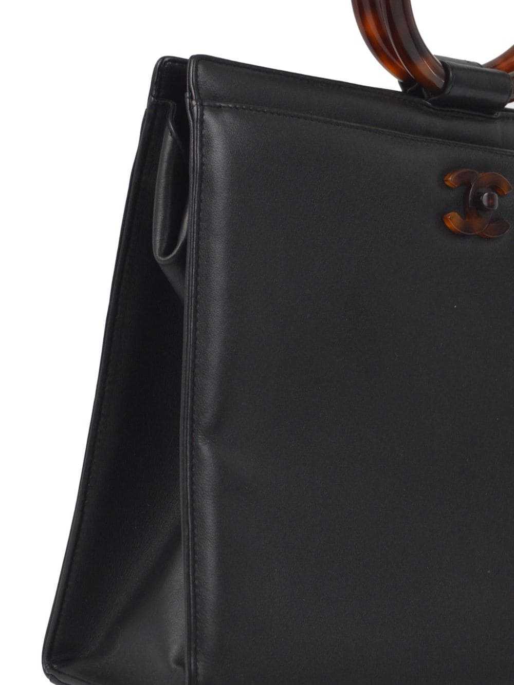 CHANEL Pre-Owned 1998 top-handle bag - Black - image 3