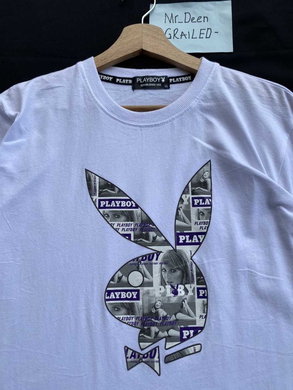 Playboy Rare Vintage Playboy Big Bunny Logo Tshirt - image 10