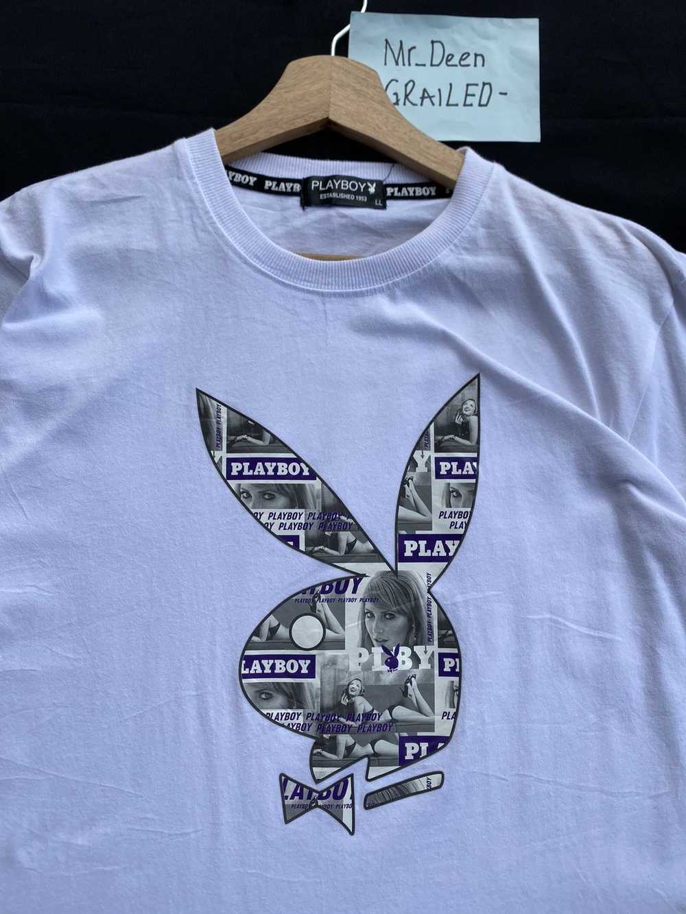 Playboy Rare Vintage Playboy Big Bunny Logo Tshirt - image 1