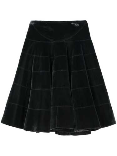 Alaïa Pre-Owned 2000s velvet skirt - Grey