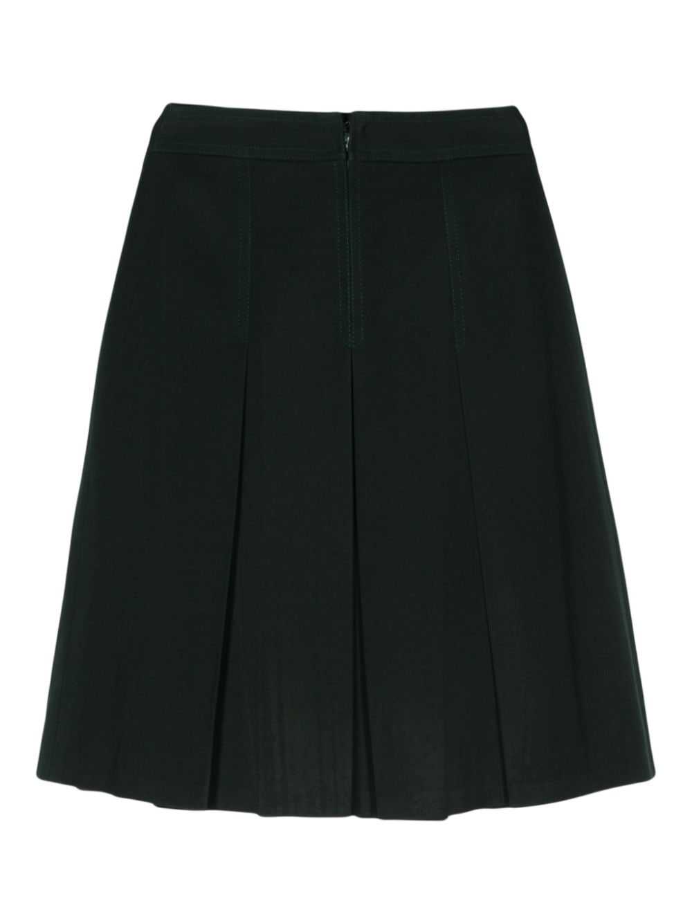 Céline Pre-Owned 1970s horsebit pleated skirt - G… - image 2