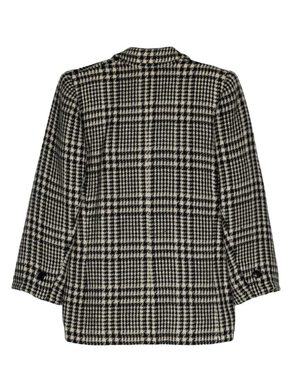 Saint Laurent Pre-Owned 1980s houndstooth blazer … - image 2