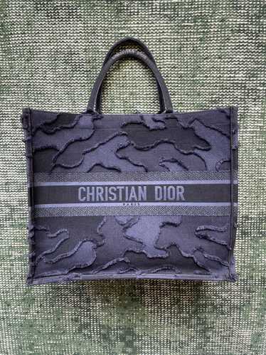 Dior Dior Large Camouflage Book Tote Blue Dark Can