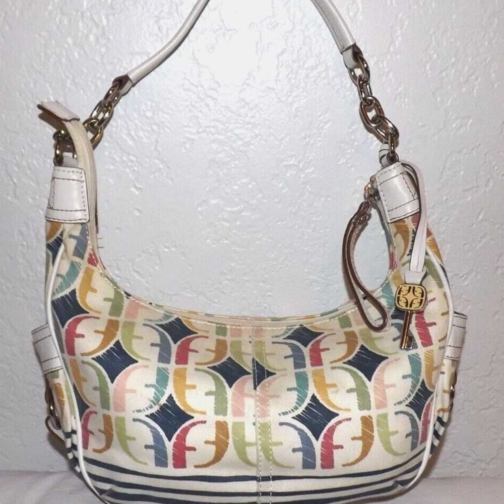 Vintage Y2K 90s FOSSIL Signature Leather Hobo Sho… - image 2