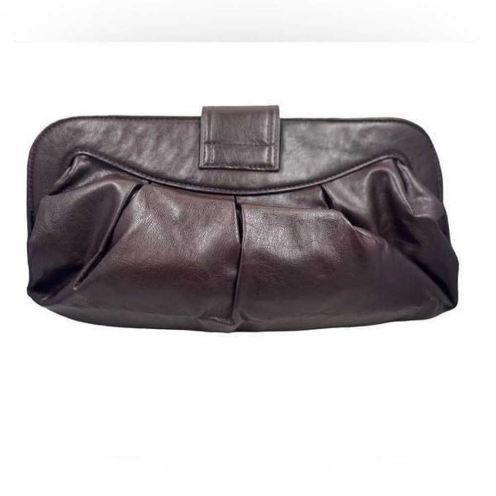 Chateau brown leather vintage clutch purse - image 1