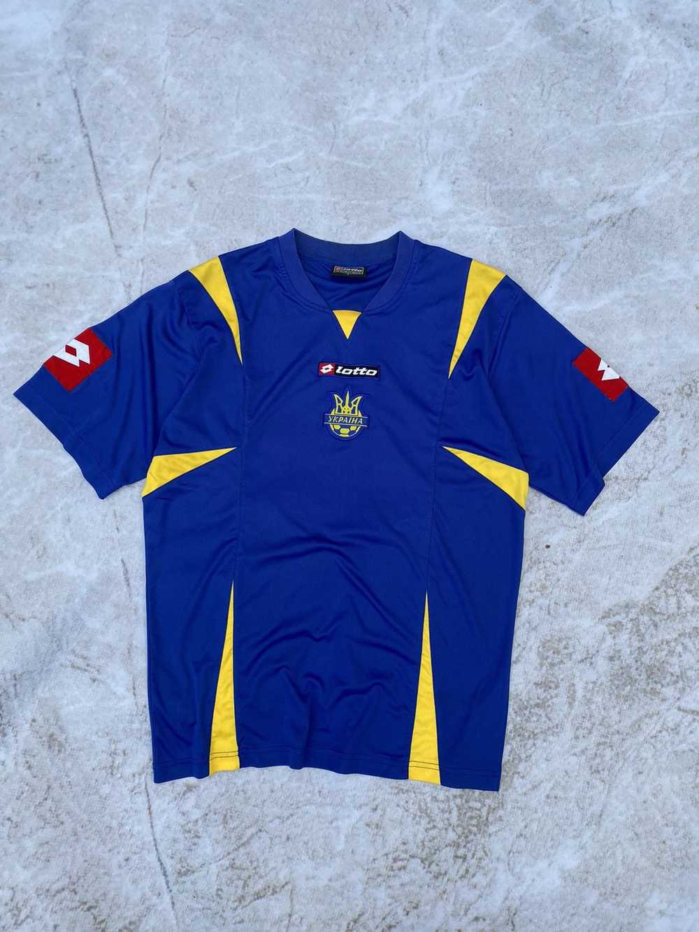 Lotto × Soccer Jersey × Vintage Lotto Ukraine 200… - image 1