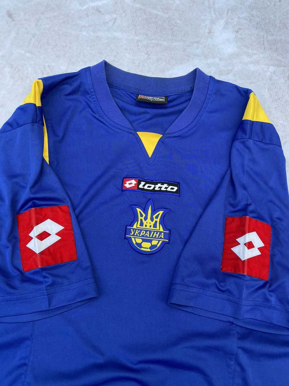 Lotto × Soccer Jersey × Vintage Lotto Ukraine 200… - image 4