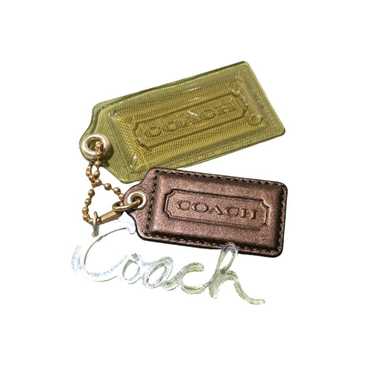 Coach Rare Poppy 3 Piece Hang Tag Keychain Leathe… - image 1