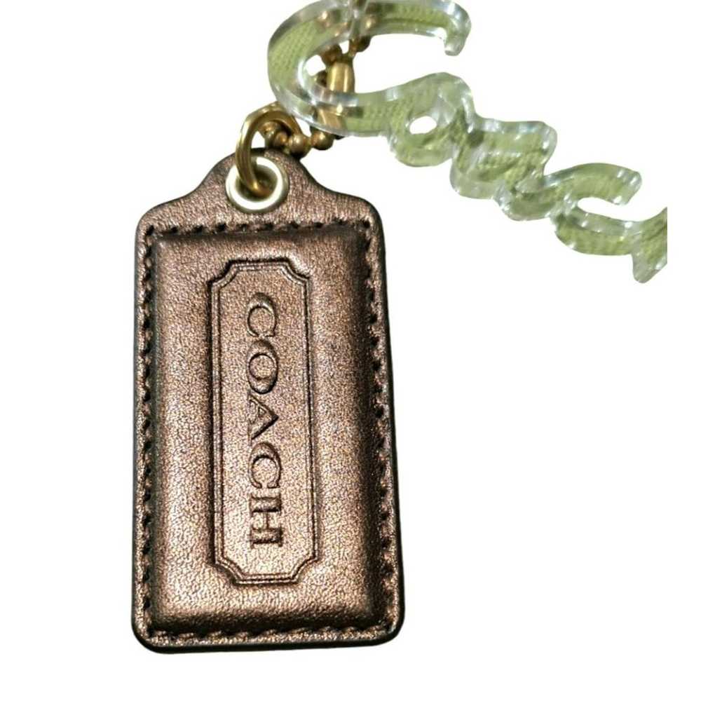 Coach Rare Poppy 3 Piece Hang Tag Keychain Leathe… - image 3