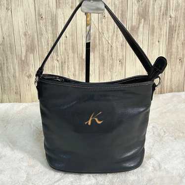 【Kitamura】Kitamura Handbag Leather Bag Black Shoul