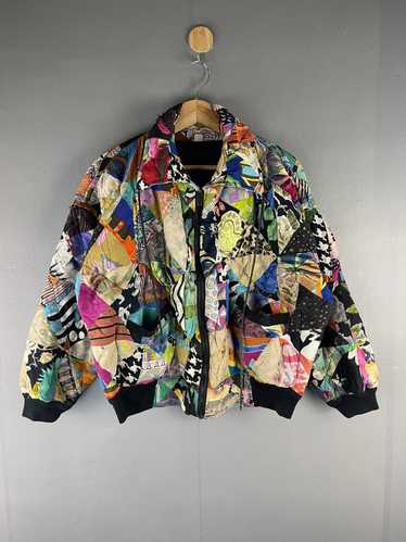 Art × Designer × Vintage VTG HAND MADE PATCHWORK … - image 1