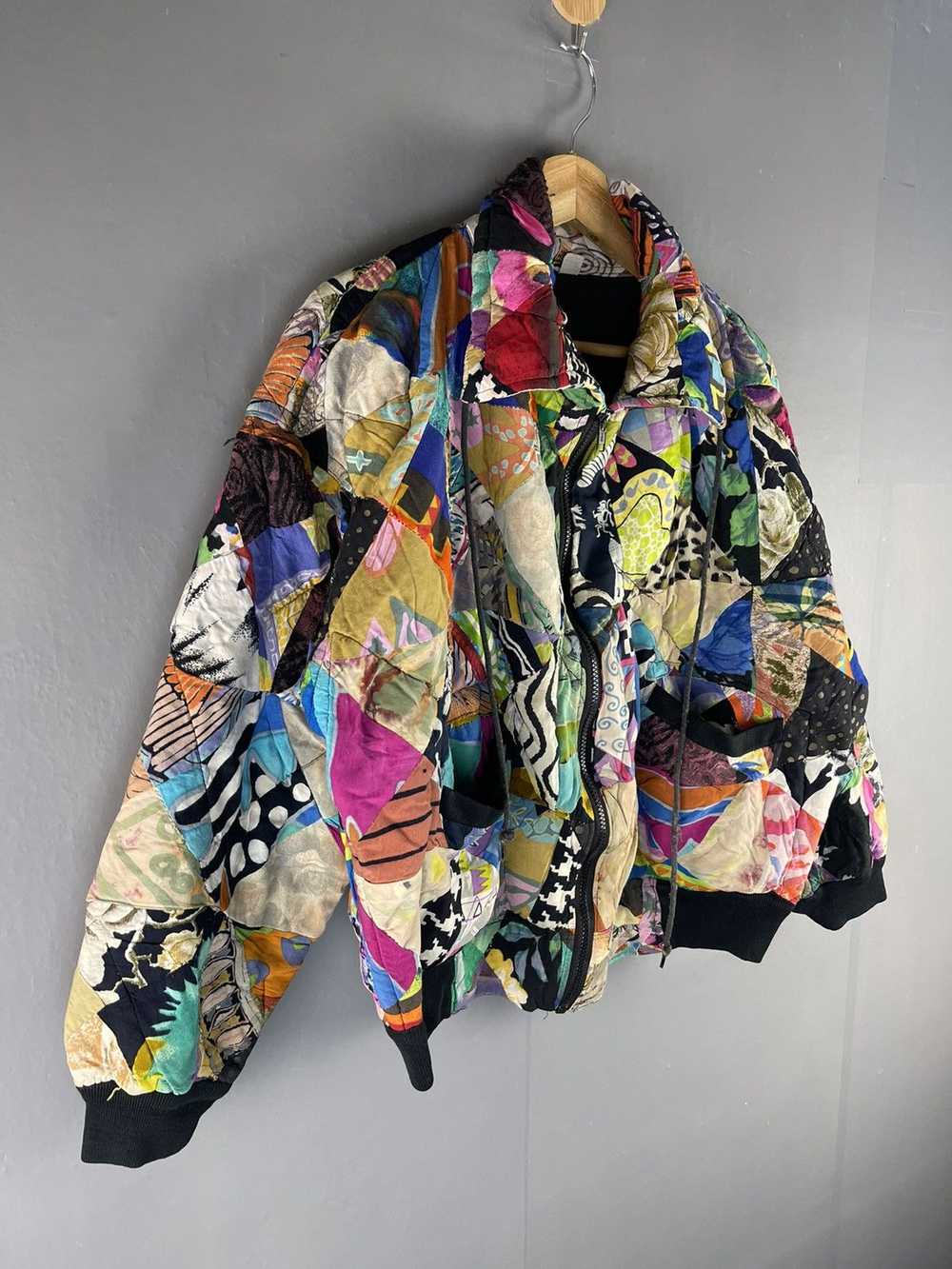 Art × Designer × Vintage VTG HAND MADE PATCHWORK … - image 2