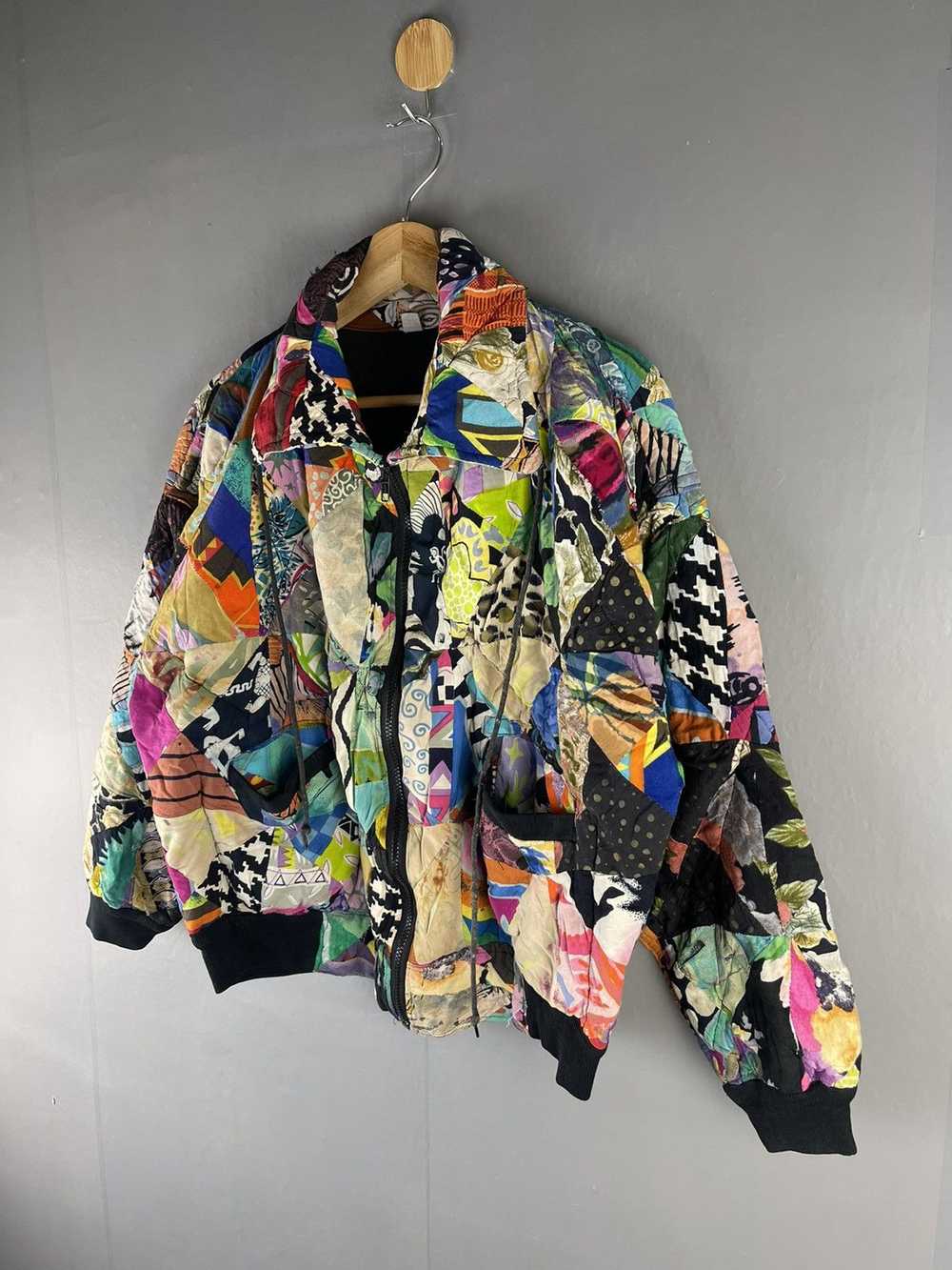 Art × Designer × Vintage VTG HAND MADE PATCHWORK … - image 3