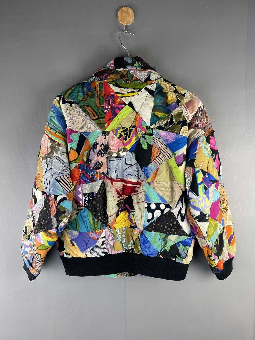 Art × Designer × Vintage VTG HAND MADE PATCHWORK … - image 5