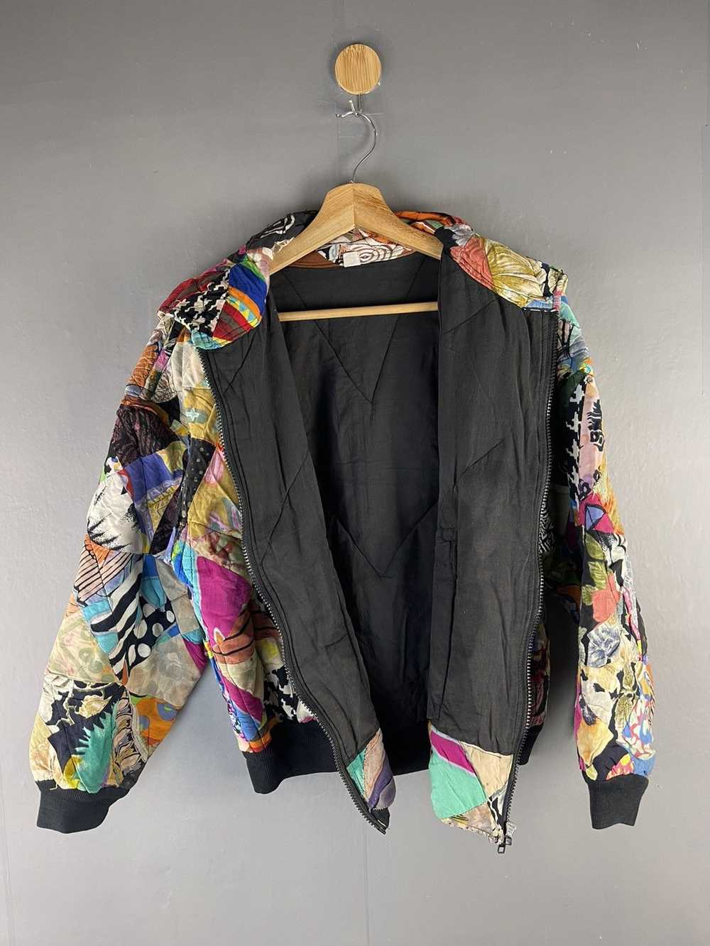 Art × Designer × Vintage VTG HAND MADE PATCHWORK … - image 6