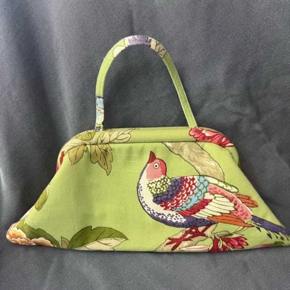 Victoria Horner Handbag Tropical Bird Tapestry Em… - image 3