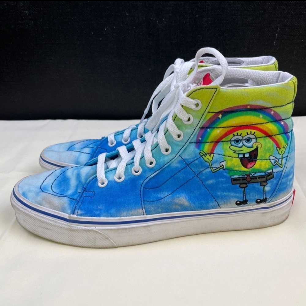 Vans Vans Unisex Blue SpongeBob x Sk8-Hi Shoes/Sn… - image 3