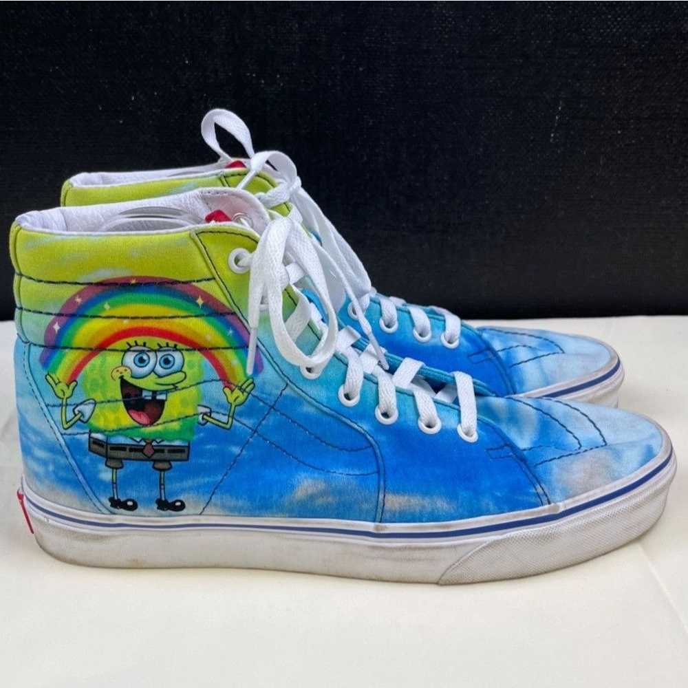 Vans Vans Unisex Blue SpongeBob x Sk8-Hi Shoes/Sn… - image 4