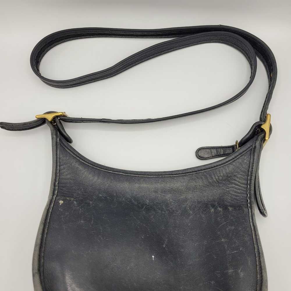 Leather vintage coach crossbody - image 3