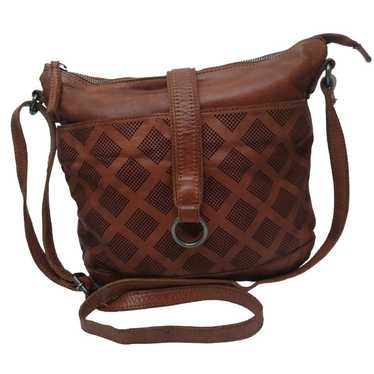 Vtg Vilenca Holland Brown Leather Crossbody Bag - image 1