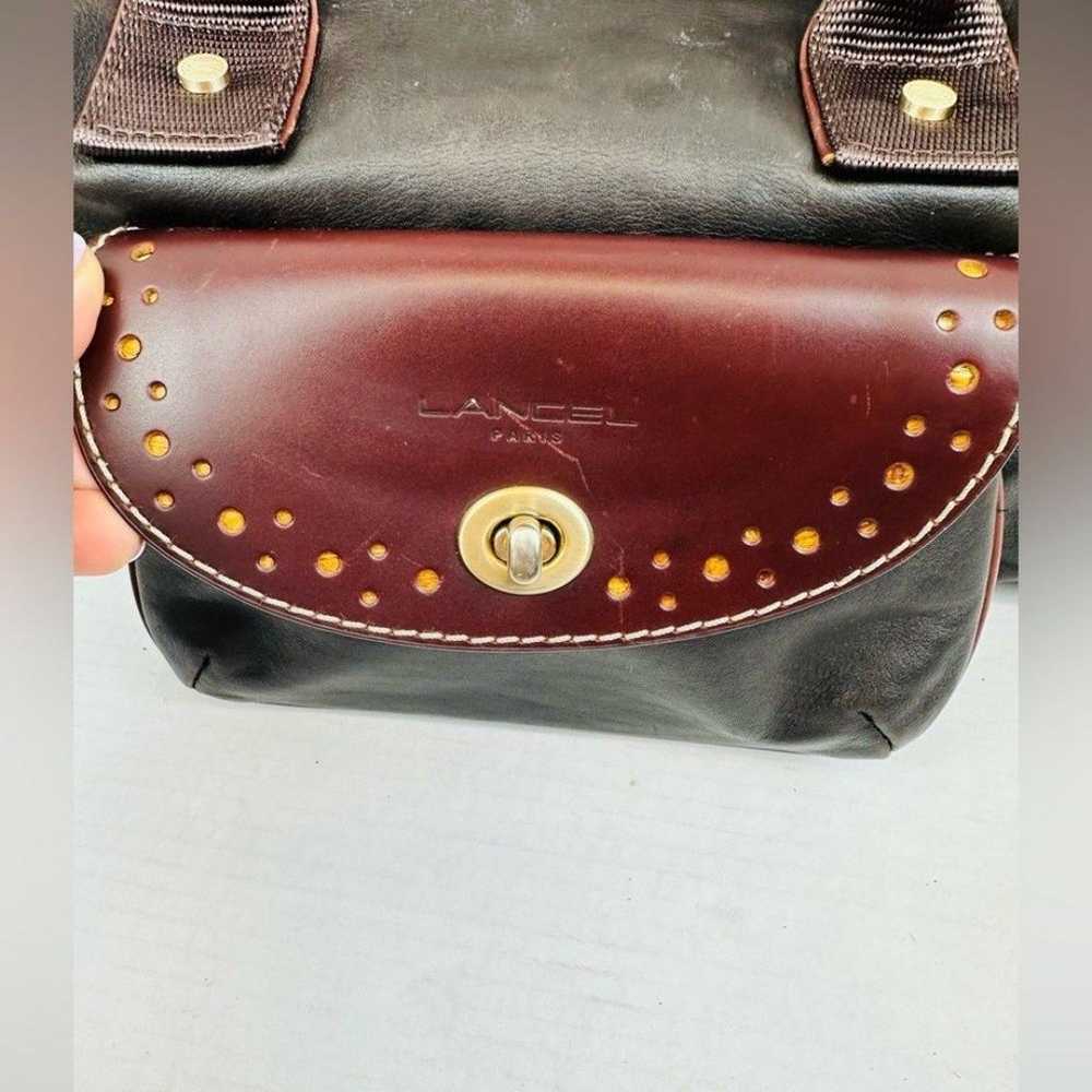 Vintage LANCEL PARIS ALL LEATHER shoulder bag - image 4