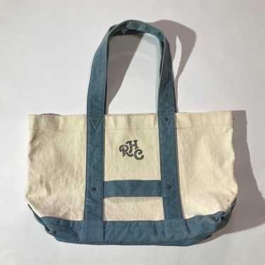 Ron Herman Canvas Denim Tote Bag Off White Minato… - image 1