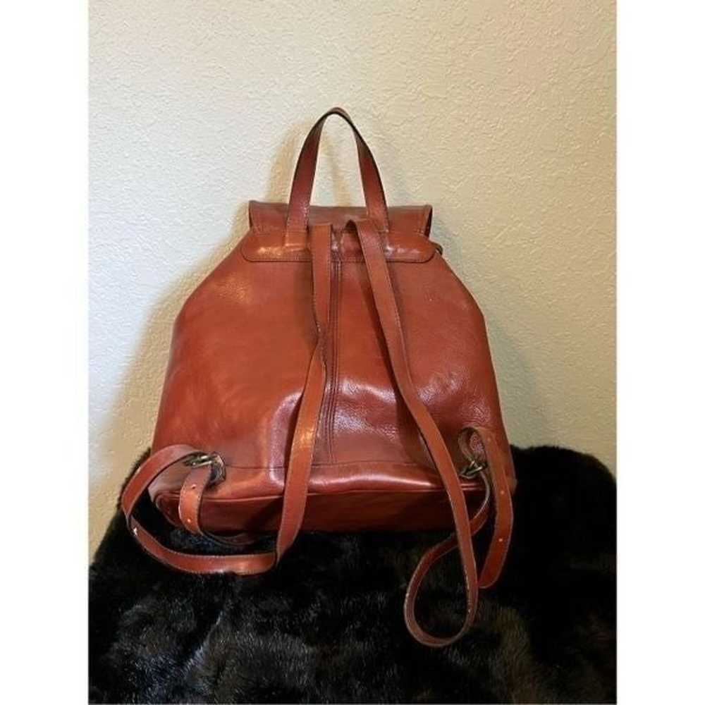 Vintage leather MAZZANTA made in Italy bag backpa… - image 7