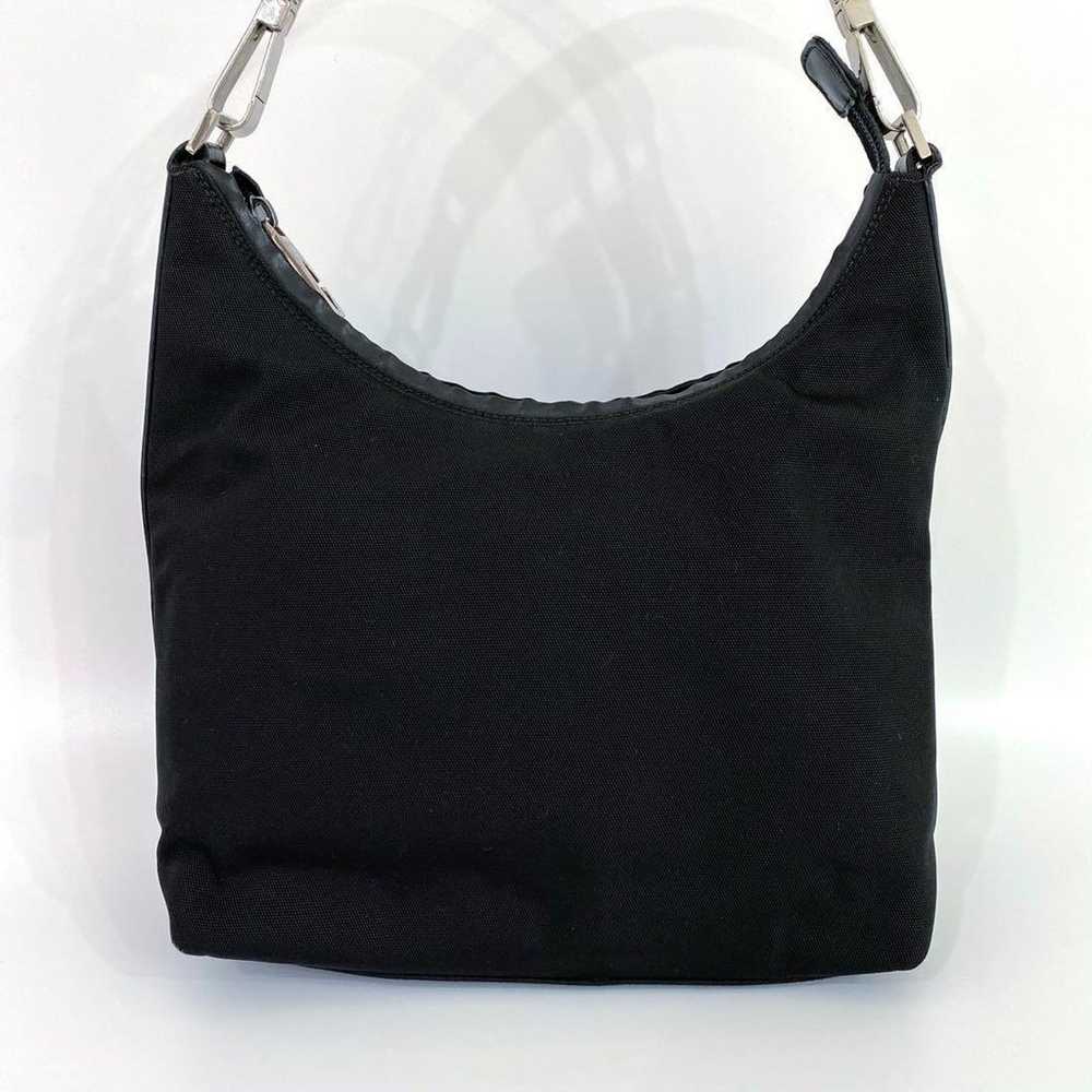 GUCCI Handbag Leather Nylon Black - image 3