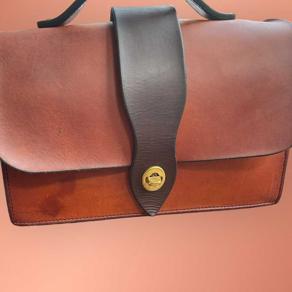 Bridle Leather Bag Narragansett Leather Co. Engli… - image 9