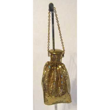 Whiting high quality & Davis Gold Mesh Antique Evening Bag Beggars Bag Expandable Top Cage