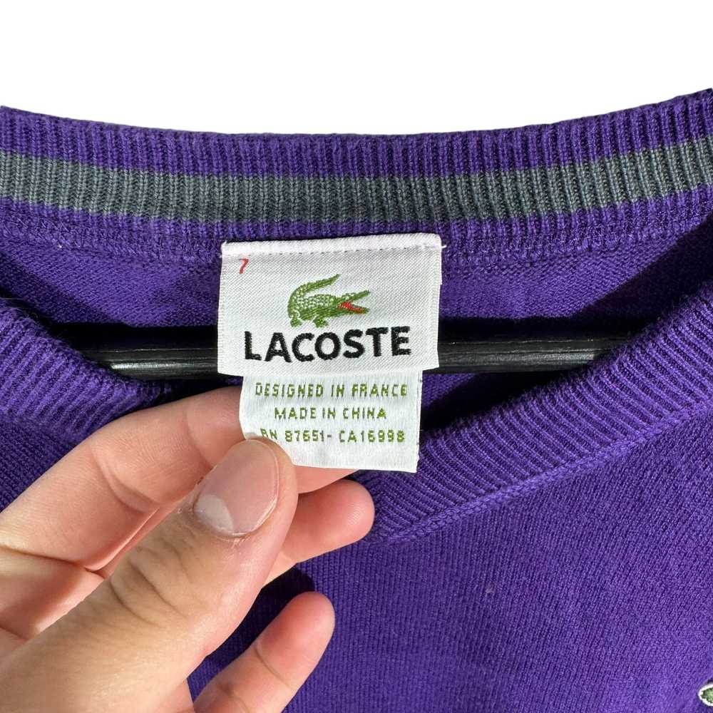 Lacoste Lacoste V-Neck Pullover Sweater - image 7