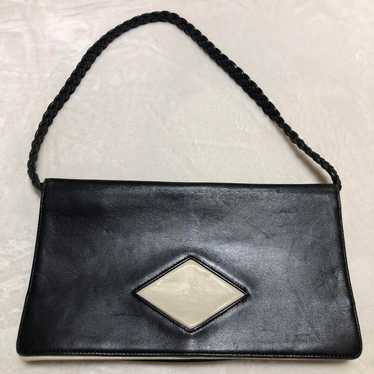 Rare vintage Agnes B voyage lizard leather handbag