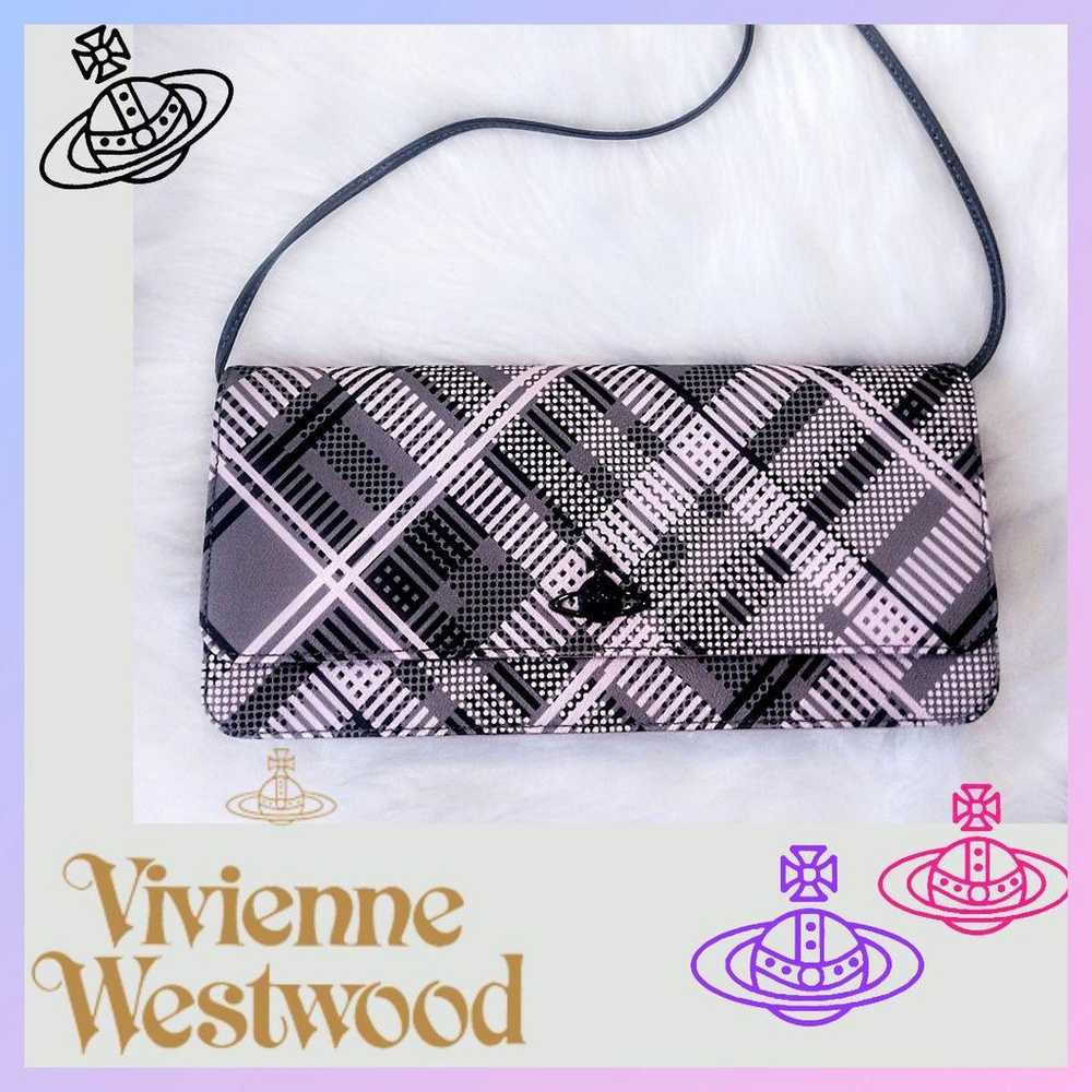 Vivienne Westwood ✪ Techno Tartan Clutch Bag Shou… - image 1