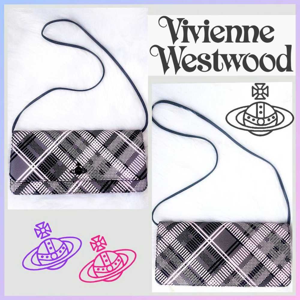 Vivienne Westwood ✪ Techno Tartan Clutch Bag Shou… - image 2