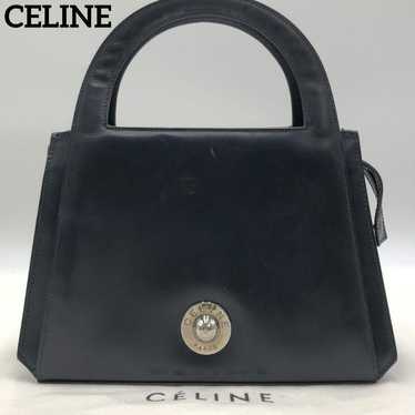 【Rare Excellent Item】Celine All Leather Handbag St