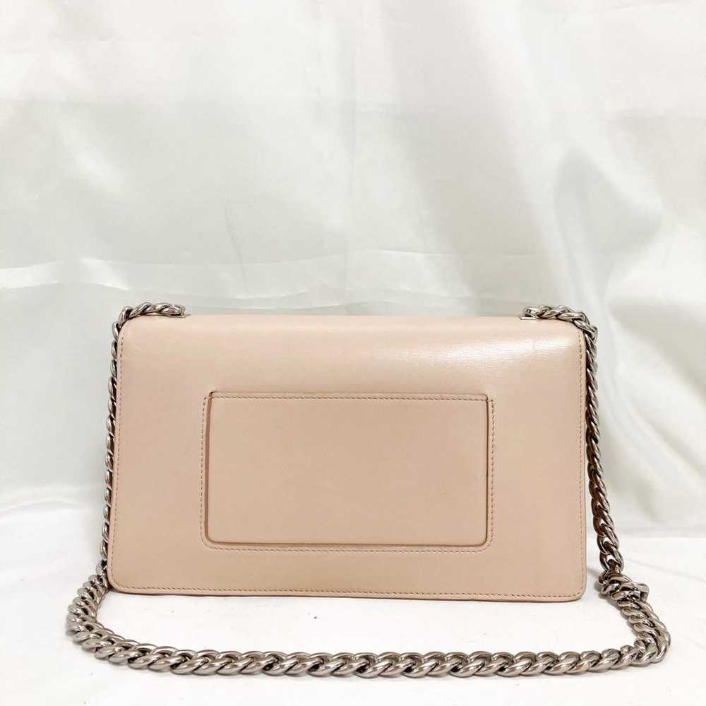 Rare Celine Chain Mini Shoulder Bag Leather Pink … - image 2