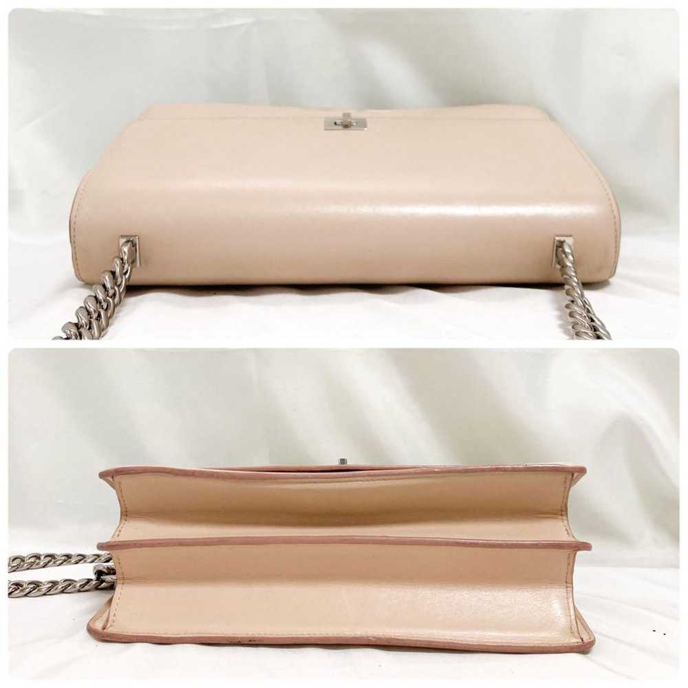 Rare Celine Chain Mini Shoulder Bag Leather Pink … - image 4