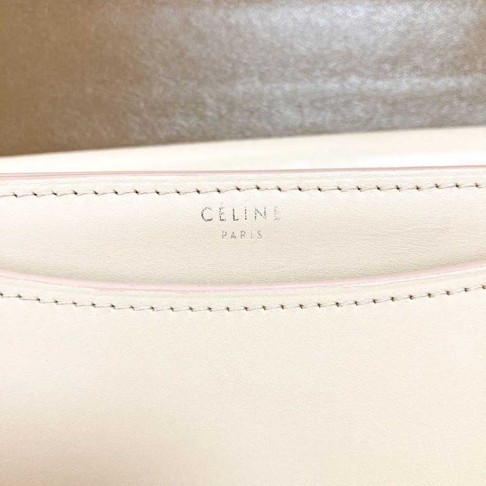 Rare Celine Chain Mini Shoulder Bag Leather Pink … - image 8