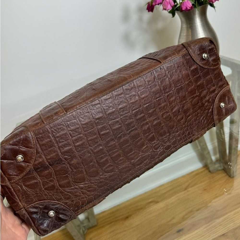 Vintage Genuine Leather Crocodile Handbag - image 8