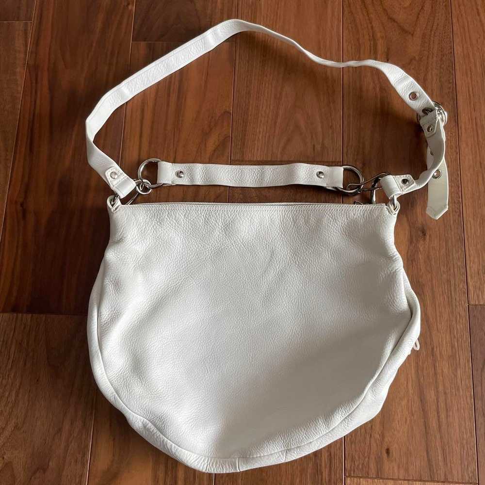 Rare Coach Old Coach Ladies Shoulder Bag White Vi… - image 3