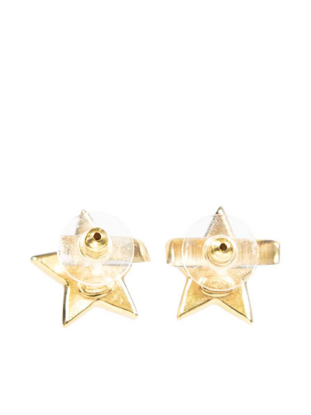 Chanel Glitter CC Logo Star Earrings - image 3