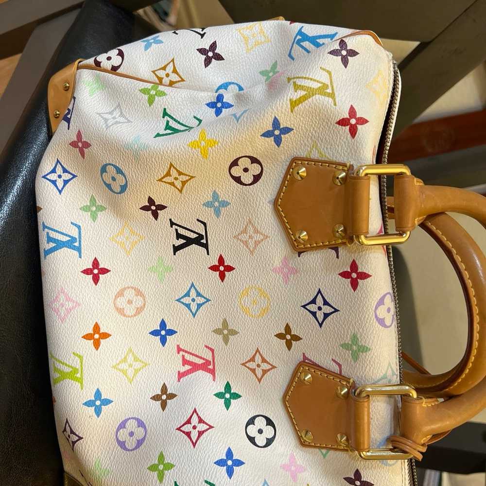 Louis Vuitton white, Print, Multicolor speedy 30 … - image 3