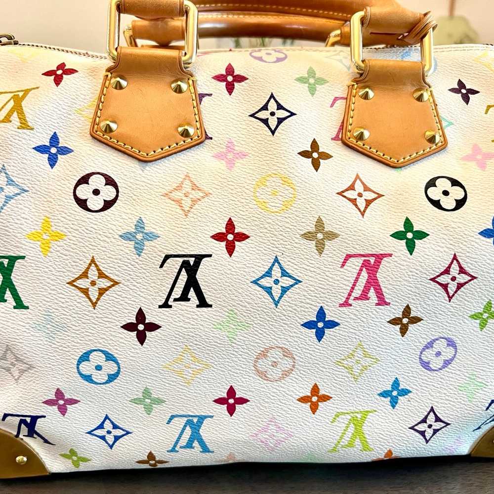 Louis Vuitton white, Print, Multicolor speedy 30 … - image 7