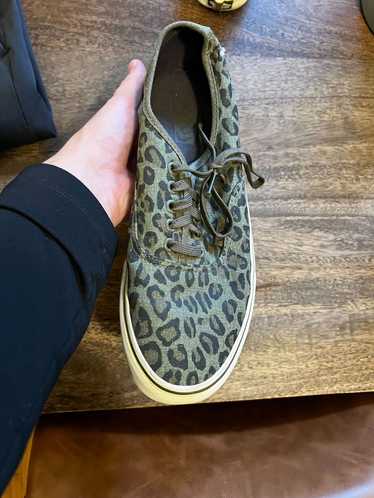 J.Crew × Vans Olive Leopard Vans x J. Crew shoes -