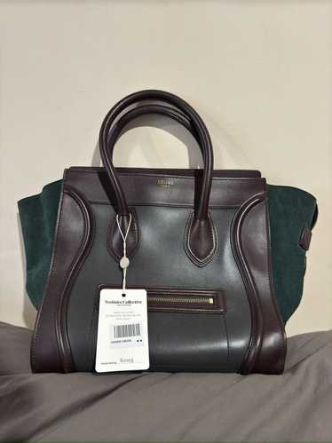 Celine Celine Smooth Calfskin Suede Mini Tri-Color