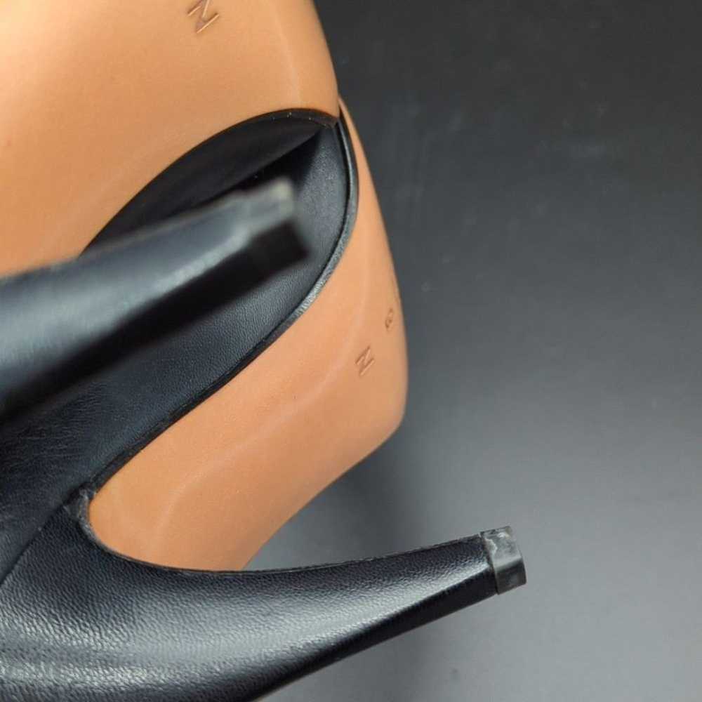 Vintage Bally Black and gold leather high heels s… - image 8