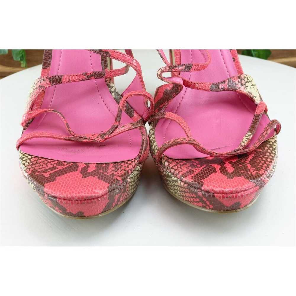 BCBG Women Sz 9.5 M Pink Platform Leather Shoes G… - image 2