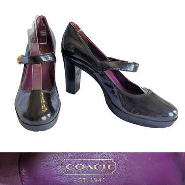 Vintage Y2K COACH Lilas Black Patent Leather Chunk